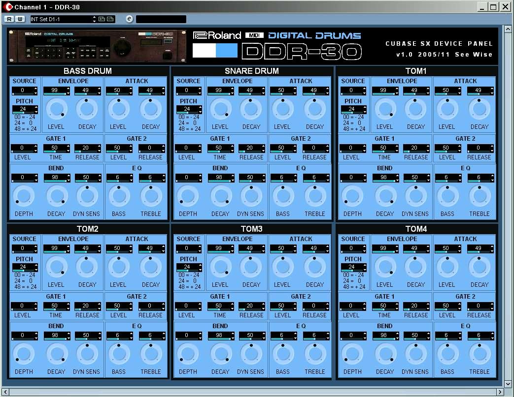 Midi Implementation Chart Definition