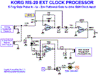 MS-20 Ext Clock Processor Schematics