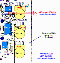 MS-20 R171 PCB Board Location
